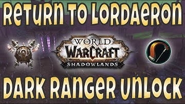 BECOMING A DARK RANGER - Calia Menethil Questline Longplay (WoW Shadowlands 9.2.5)