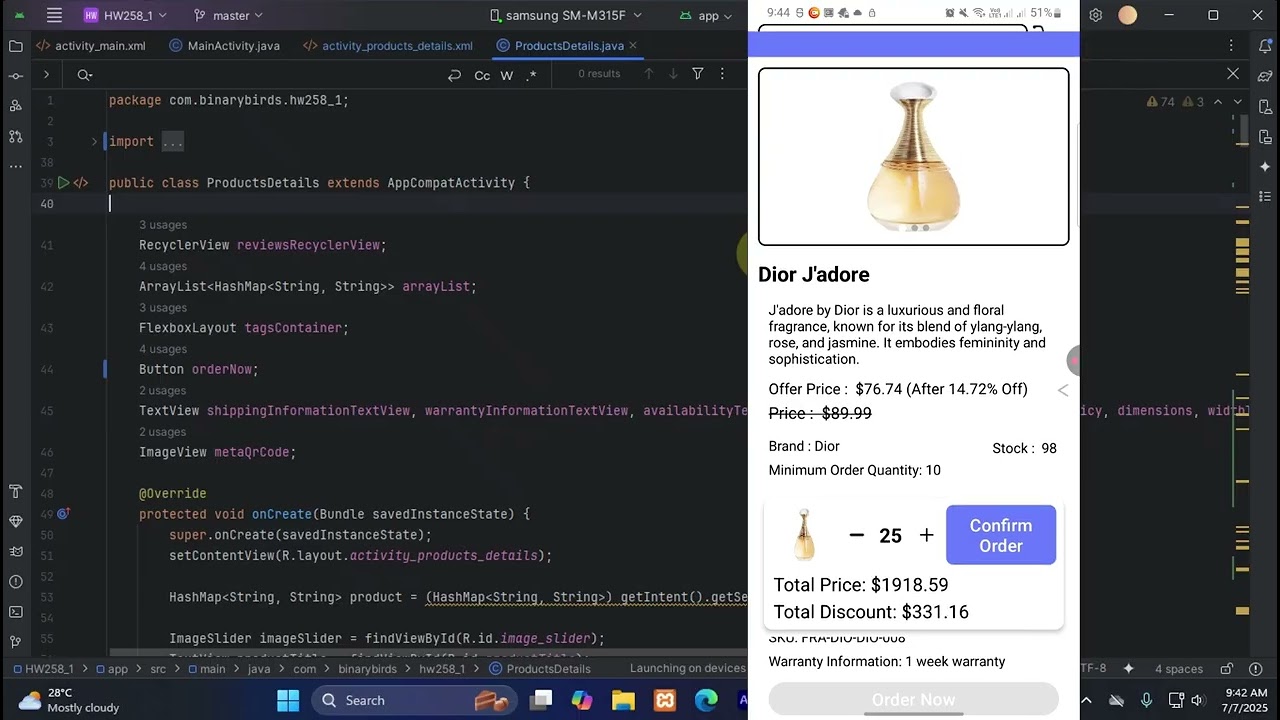 E-commerce App Demo | Android Studio (Java) | Complete Project Preview | Learn Together