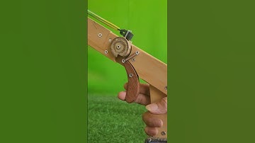 Simple trigger mechanism wooden slingshot#woodworkingtools #woodscraft #woodwork #tools #