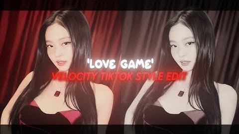 "Love game" Velocity Tiktok Style Edit Preset - ALIGHT MOTION