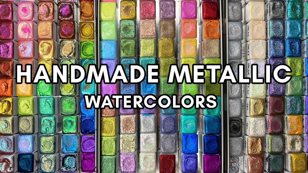 Handmade Metallic Watercolors - What are they? How to use them? 