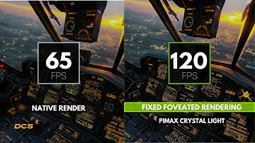 VR Fixed Foveated Rendering Benchmark | Pimax Crystal Light - DCS