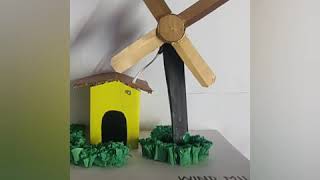 Working Model of Windmill || School Projects || Renewable Sources of Energy