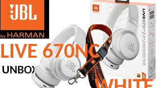 JBL LIVE 670NC white/ biały unboxing/ rozpakowywanie headphones/ słuchawki