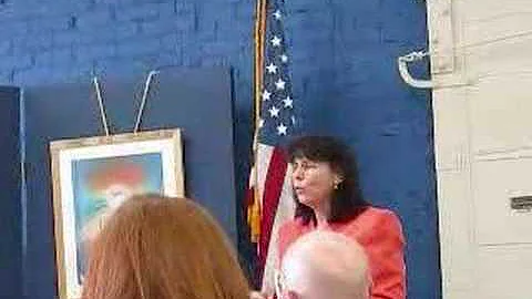 Diane Hamby at the Fifth District Meeting