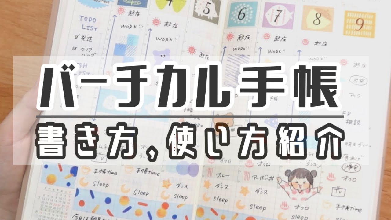 バーチカル手帳の書き方 使い方紹介 Nolty リスティ1 Youtube