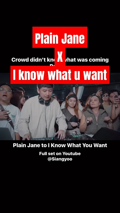 Mashup - Plain Jane x I know what u want by Siangyoo #dj #viralremix