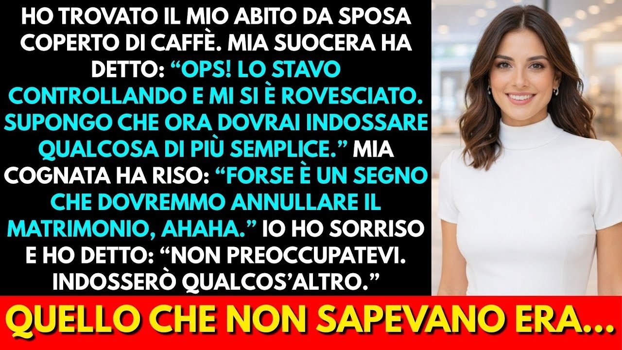 Il caffè mi è scivolato dalle mani appena ho sentito Maria gridare dalla camera da letto. Ero in cucina, tre giorni prima del mio matrimonio, e mia suocera e mia cognata erano venute a casa mia...