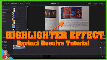 Highlighter Effect Made Easy In The Edit Page Davinci Resolve 17 Tutorial
