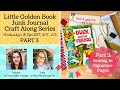 Little golden book junk journal craft with us  how to tutorial series  part 3 sewing in signatures