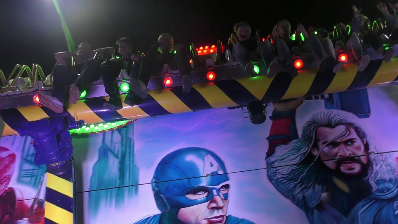 Matějská pouť 2019 - ATRAKCE LAVICE AVENGERS / ATTRACTION BENCH AVENGERS OFF-RIDE