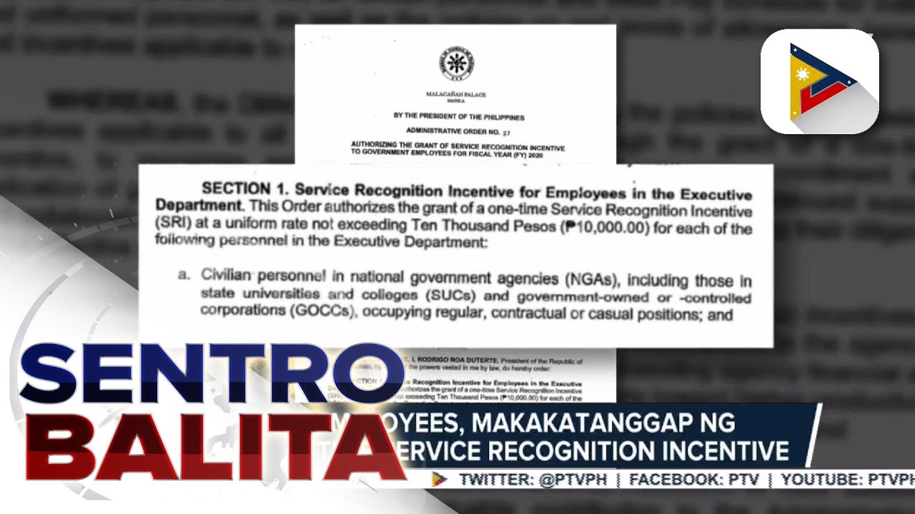 Gov't employees, makakatanggap ng P10-K one-time service recognition incentive