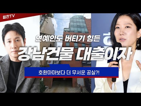 연예인조차 버틸수 없는 강남건물 공실과 대출이자(feat 전혜진,이선균건물)