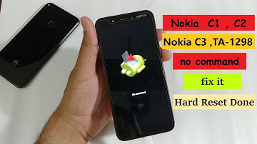 Nokia C2 Ta-1204  , C3,  C1 Hard Reset Failed  || Fix No Command  || latest method