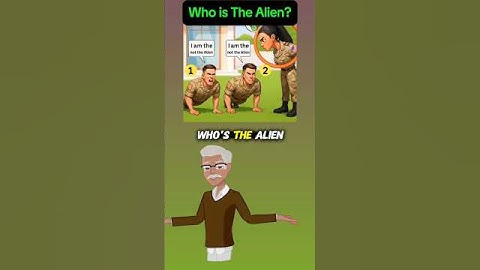 Who is the Alien? #quiz #riddle #riddleoftheday #viral #shorts