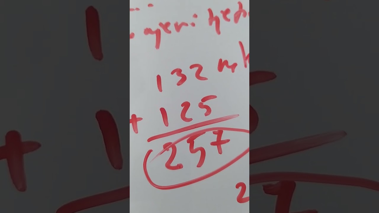 Mbledhja e numrave në shtyllë, shembuj konkret #matematika#μαθηματικά #matematik#math#sukses#shqip