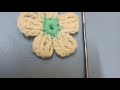 Easy crochet flower knitting pattern #crochet
