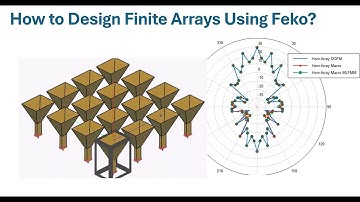How to Design Finite Arrays Using Feko?