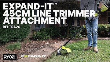 RYOBI Expand-It™ 45cm Line Trimmer Attachment (RELTRA20) in action