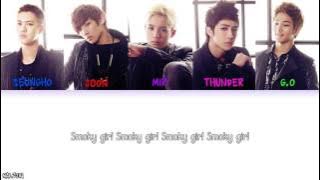 MBLAQ - Smoky Girl (스모키걸) (Color Coded Lyrics) [Han/Eng/Rom]