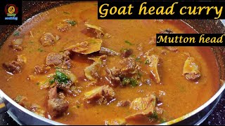 mutton head curry/goat head curry/mutton curry recipe/mutton head
