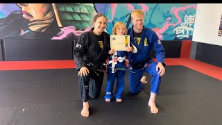 Belt promotion in Jiu-Jitsu for kids ages 4-7 #oregoncity #clackamas #pdx #portland #sellwood