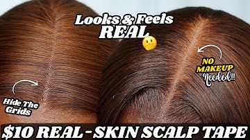 How to: Hide Your Lace Grids with This $10 Real-Skin Scalp Tape | Feels Like Skin | Laurasia Andrea