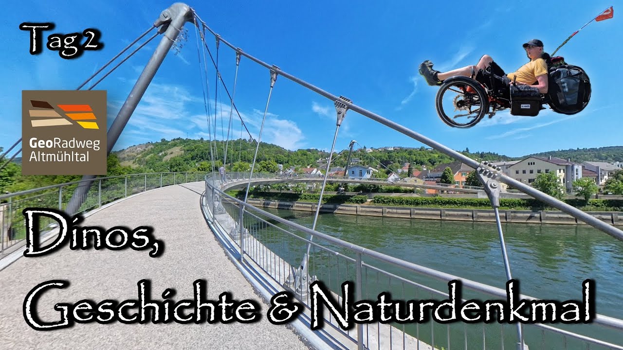 Georadweg Altmühltal - Tag 2 / Liegerad Tour / Trike HP Scorpion fs 26 / Insta360 X4