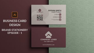 How to design business card in adobe illustrator - Brand stationery episode 1