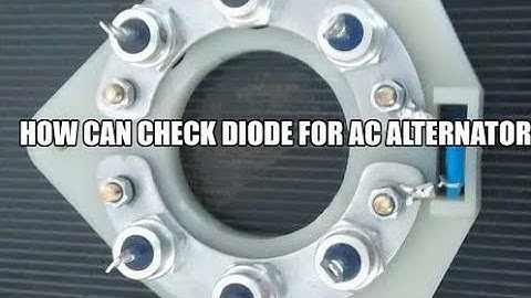 How can Check Diode for AC Alternator