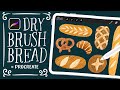 Lets draw dry brush bread procreate tutorial