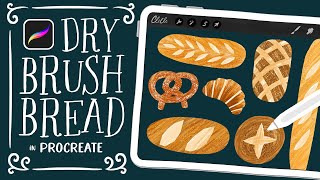 Let&#39;s Draw Dry Brush Bread! Procreate Tutorial