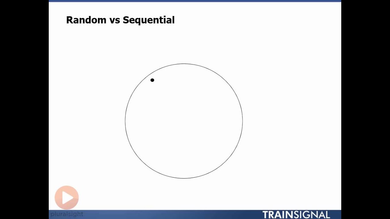 What is the difference between sequential and random access?