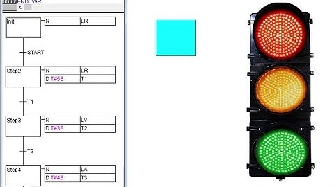SEMAFORO  PLC LENGUAJE GRAFCET