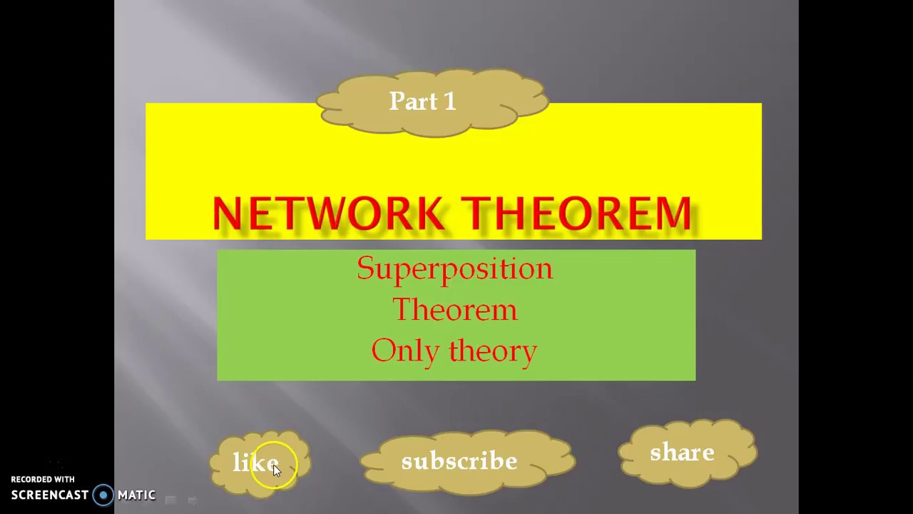 Network theorem superposition - YouTube