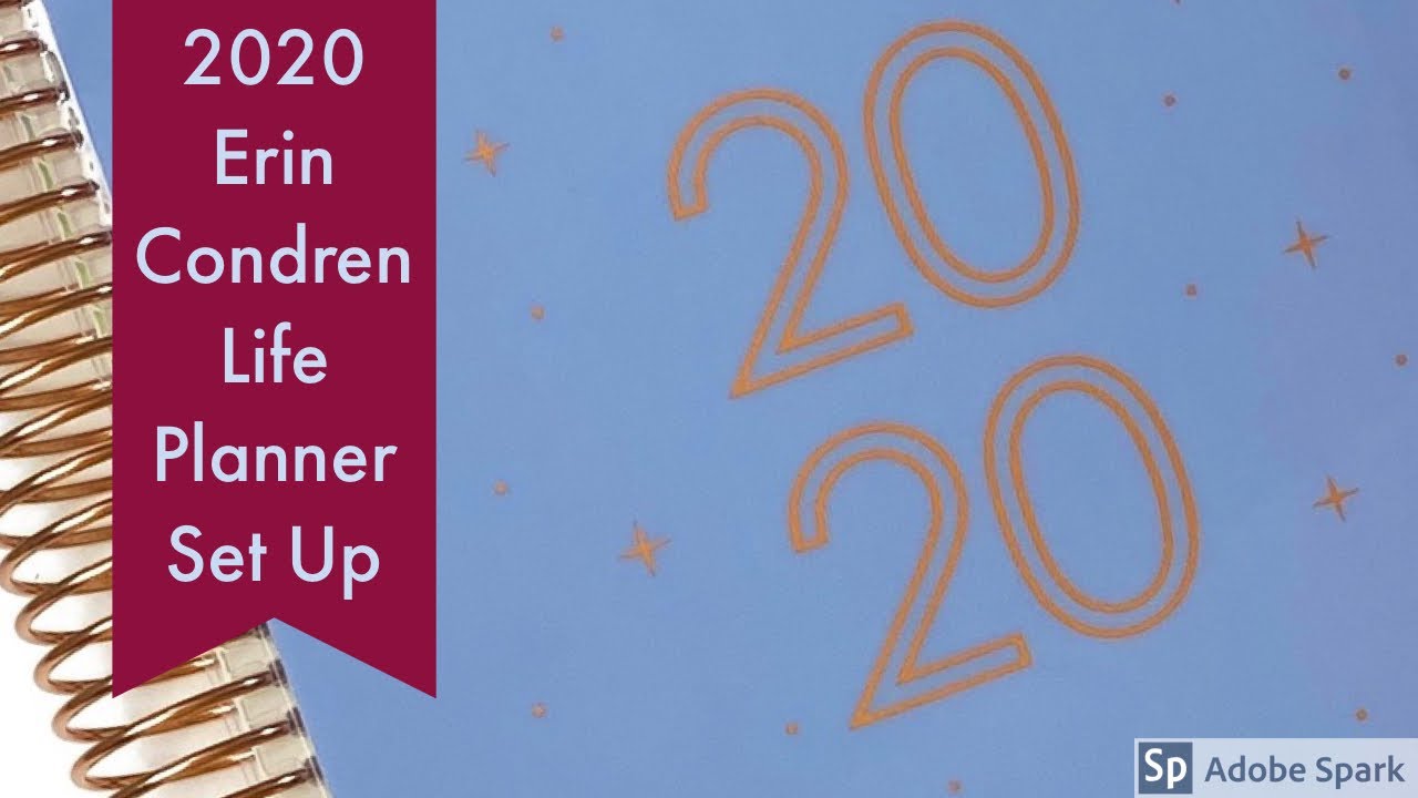 2020 Erin Condren Life Planner Set Up - YouTube