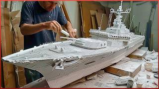 ชายคนหนึ่งสร้างเรือรบ RC สมจริงที่สุดตามสเกล | ต้นแบบทางทหาร OPV 1800 by @jufri_88