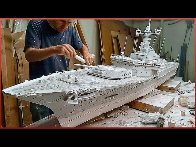 Man Builds Hyperrealistic RC Warship at Scale | OPV 1800 Military Replica by @jufri_88 class=