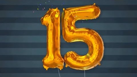 Balloon Numbers Countdown (After Effects template) 4k