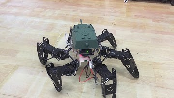 Test walk! Hexapod CR-6 + HengLong KV-1 turret, with modified Phoenix Code