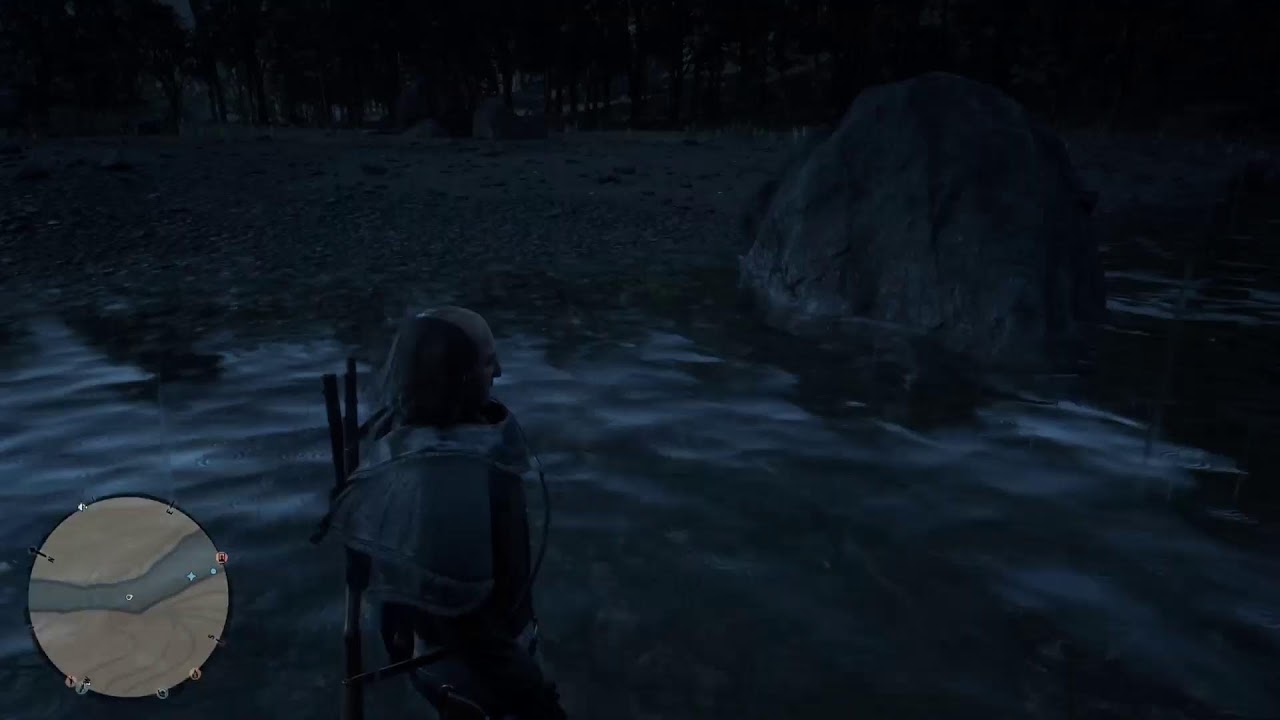 Dragging my friend down The longest river in Red Dead