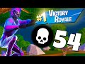 54 Elimination Solo vs Squads Zero Build Win (Fortnite Chapter 4 Season 2 Full Gameplay HD)