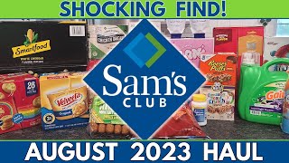 Massive August Sam's Club Haul | SHOCKING DISCOVERY!