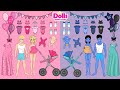 PAPER DOLLS FAMILY DRESS UP & NEWBORN CARE PAPER CRAFT DIY