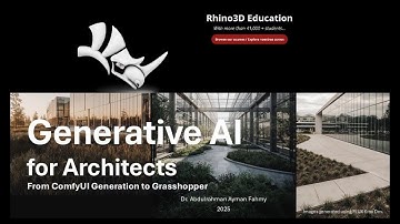 Learn Generative AI for Architects THE RIGHT WAY with Rhino3D.Education!