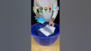 TRY TO GUESS HOW MANY TISSUE PAPER IT TOOKS! #experiment #satisfying #asmr #water