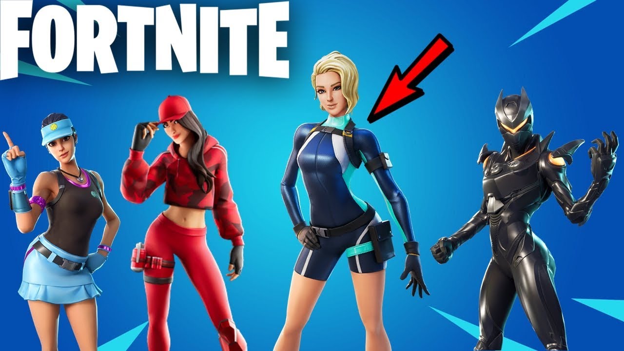 Jeg var overrasket Samle Ubestemt EVERY FEMALE SKIN I OWN IN FORTNITE.. - YouTube