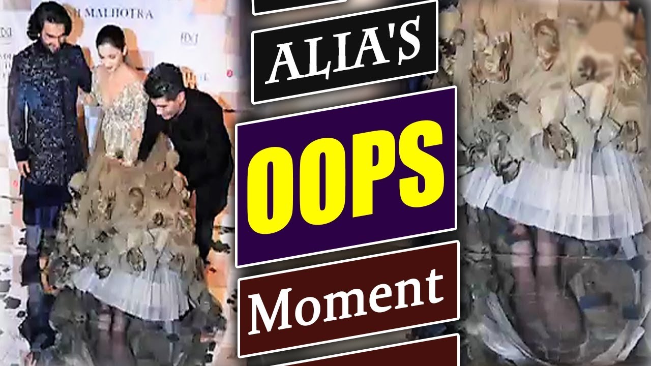 Alia Bhatt suffers WARDROBE Malfunction at ICW 2017; Watch Video