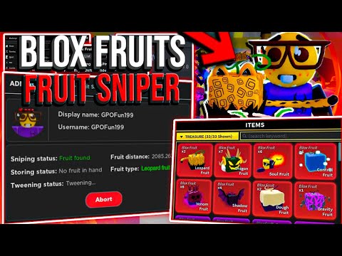 [DEVIL FRUIT HACK] Roblox Blox Fruits Hack Script GUI: Auto Farm, Devil Fruit SNIPER! PASTEBIN 2023