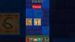 67 meme 😜in minecraft🎉 #viral #gaming #67meme #shorts #short